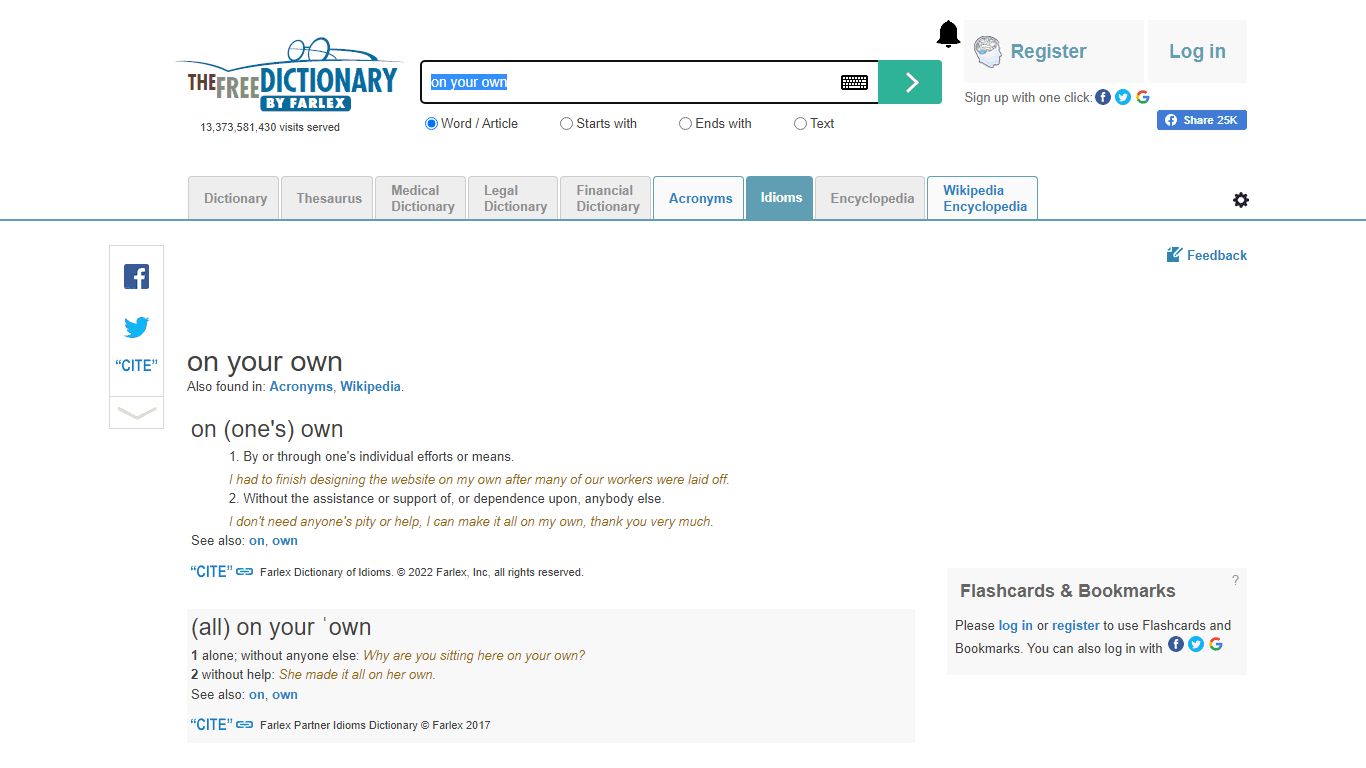 On your own - Idioms by The Free Dictionary